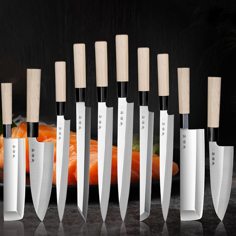 Set de couteau de cuisine japonais collection Shirogami 白鋼