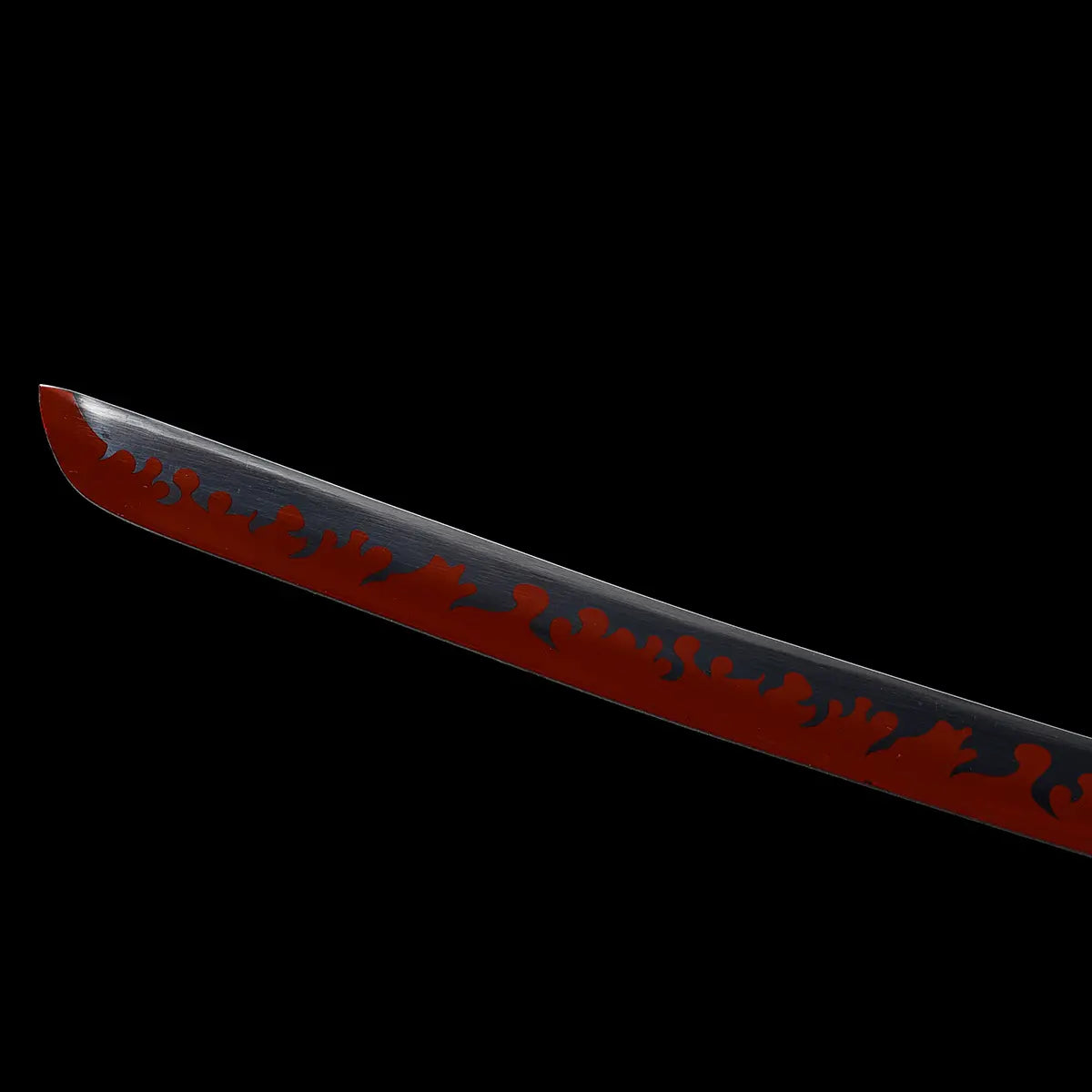 Katana Kamado Tanjirou “Nichirin Noir” – Sabre authentique Demon Slayer en acier carbone 1045 finition haut de gamme tranchant