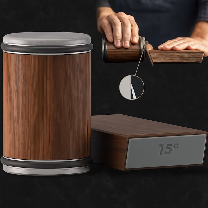 Démonstration de la Pierre ZenSharp™ en action, affûtage précis à 15°, ergonomie professionnelle pour couteaux japonais – by Blade Bushid