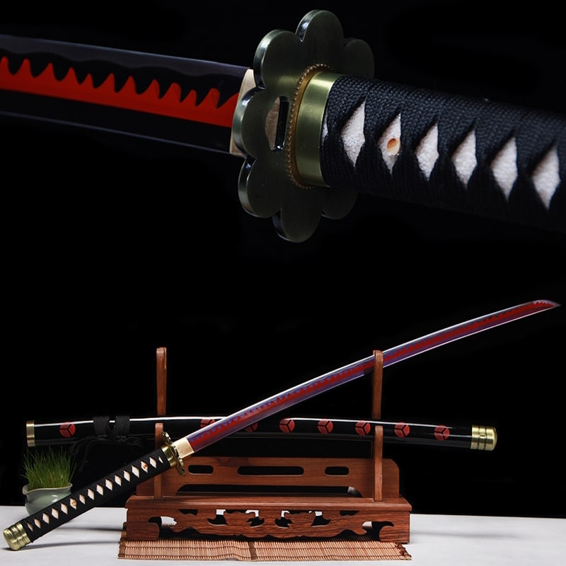 Katana One Piece Shusui de Roronoa Zoro réplique en acier carbone 1045 –  couteaux bushido