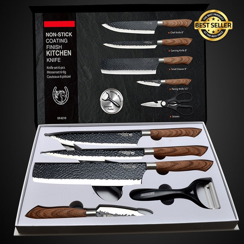 La boîte d'emballage élégante de notre coffret de couteaux japonais tout-en-un en fait le cadeau parfait pour les amateurs de cuisine et les passionnés de gastronomie.