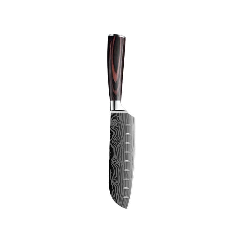 Couteau santoku de la collection Kurogane