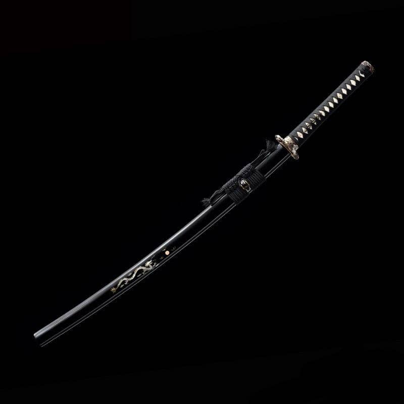 katana artisanal black dragon