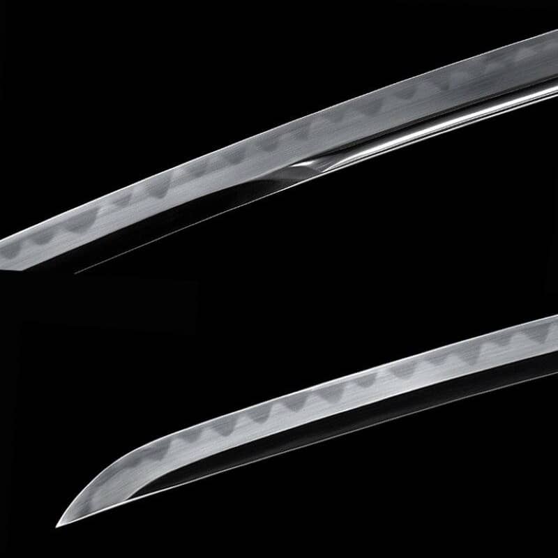 Katana artisanal tranchant Ice Steel lame unokubi zukuri pointe en forme de bec de cormoran