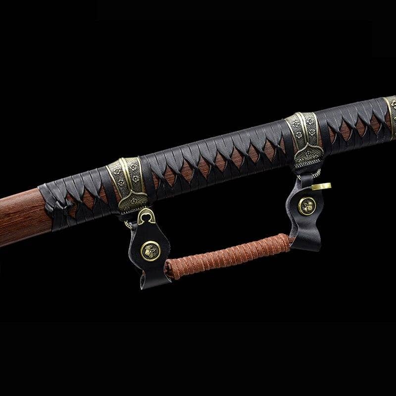 poignée de fourreau saya du katana d'officier impérial