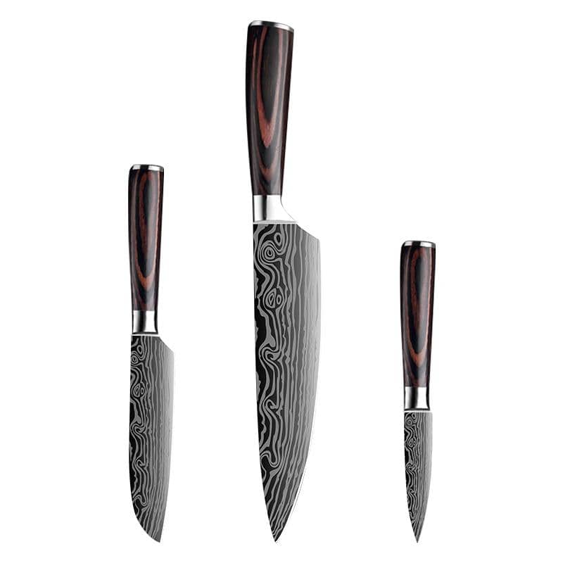 Set de 3 couteaux de cuisine japonais a petit prix