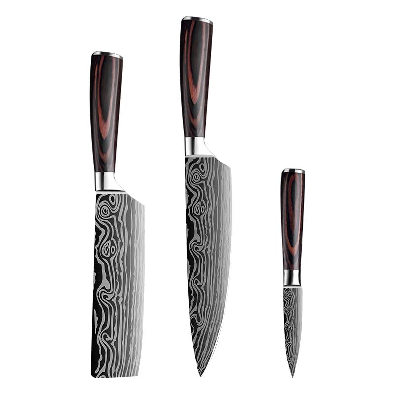set de couteau de cuisine japonais collection hokuto