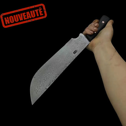 Machette Oni en acier damas