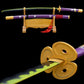 Katana Enma violet – Réplique Roronoa Zoro One Piece – Sabre décoratif en acier carbone 1045 pour cosplay et collection