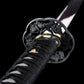 Katana Tomoe Gozen en acier carbone pliée Mokume-gane