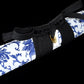 Katana Tomoe Gozen en acier carbone pliée Mokume-gane