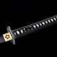Katana Tomoe Gozen en acier carbone pliée Mokume-gane