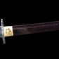 Lame du katana japonais Tomoe Gozen en acier carbone plié 880 couches, finition pourpre avec veinage visible