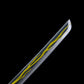 Pointe de lame du katana Zenitsu – design éclairs UV imprimés, acier carbone