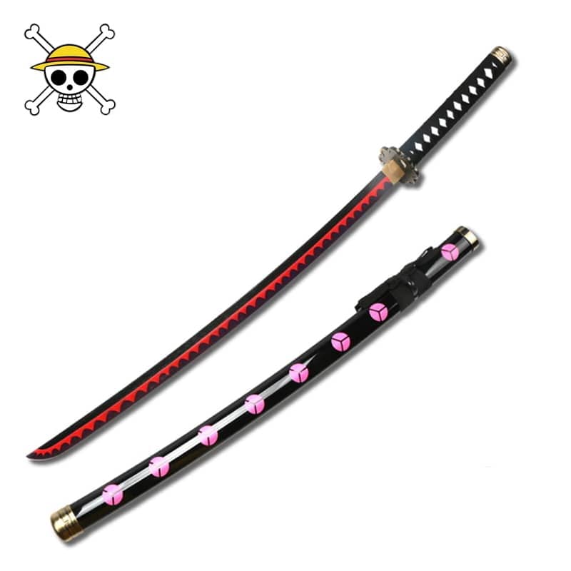 Réplique en bois de Shusui katana légendaire de  Roronoa Zoro dans One Piece 