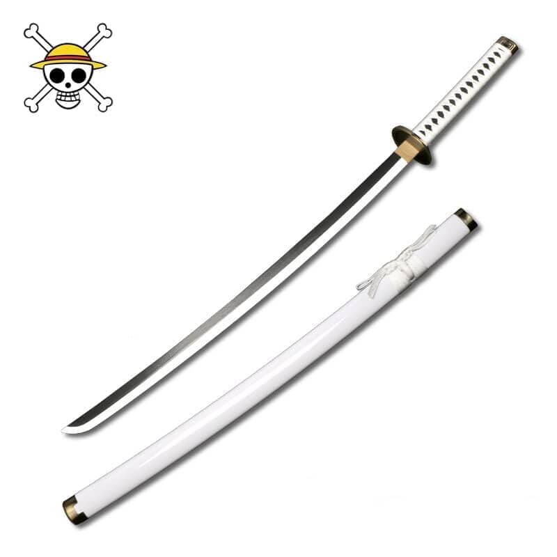 Katana Wado Ichimonji en bois couleur noir accessoire cosplay One piece