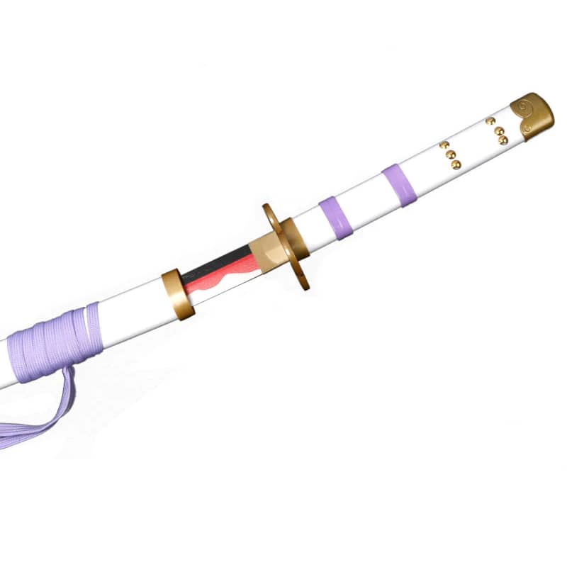 Katana en bois de bambou haute qualité résistant sabre de Roronoa Zoro dans One Piece  