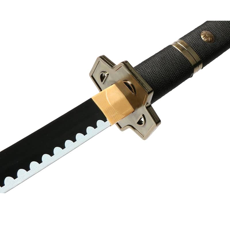 Accessoire cosplay Roronoa Zoro en bambou couleur noir 