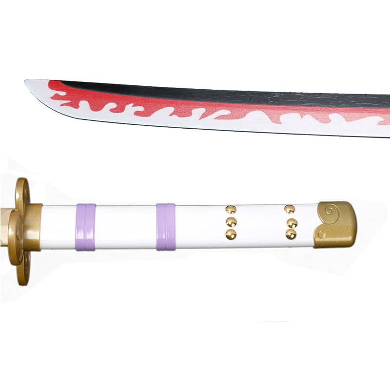 Katana en bois de bambou haute qualité résistant sabre de Roronoa Zoro dans One Piece  