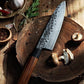 couteau de cuisine japonais santoku acier forger traditionnel 