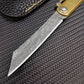 couteau traditionnel japonais pliant higonokami en acier Mokume-gane