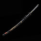 Katana artisanal tranchant avec fourreau noir motif de dragon