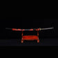 Katana artisanal  Ryu motif de dragon rouge sur le fourreau