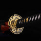 Katana artisanal  Ryu motif de dragon rouge sur le fourreau