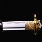 Katana artisanal Red Ryu motif de dragon rouge sur le fourreau