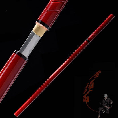 Katana du samourai zatoichi rouge 