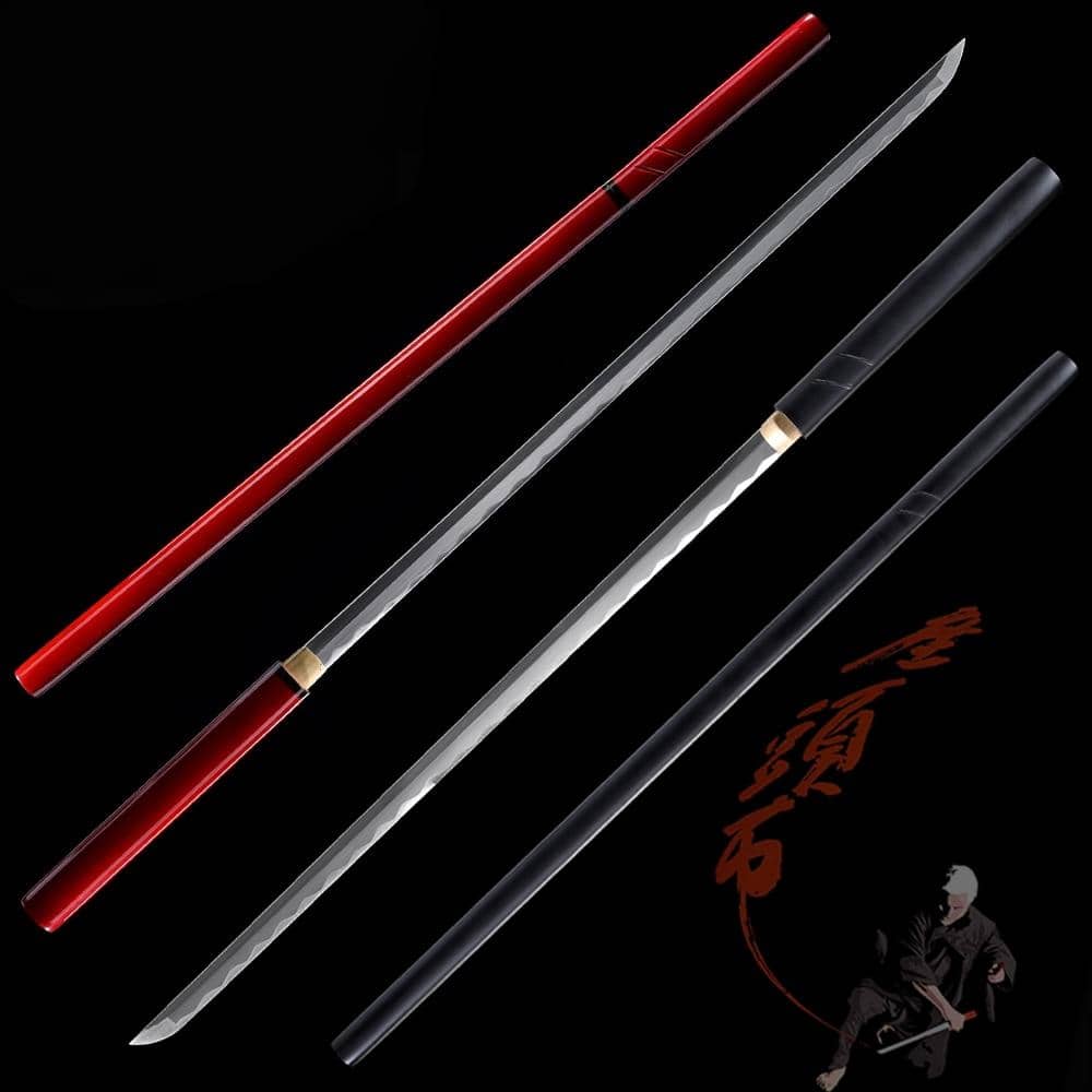 katana zatoichi noir et rouge 