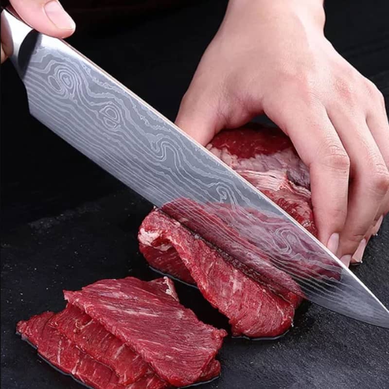 Couteau de chef japonais collection hokuto découpe de viande