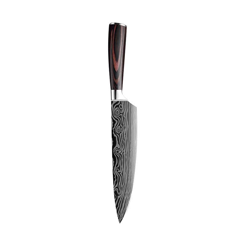 Couteau de chef japonais collection Kurogane acier intimation damas pas cher 