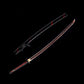 Katana de prestige en acier Mokume-gane lame et manche magnifique de couleur noir et rouge