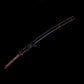 Katana de collection fourreau en bois laqué noir et rouge katana hommage un samurai Yasuke arme ancienne de prestige