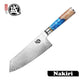 nakiri couteau de cuisine japonais en acier damas collection blue saphir